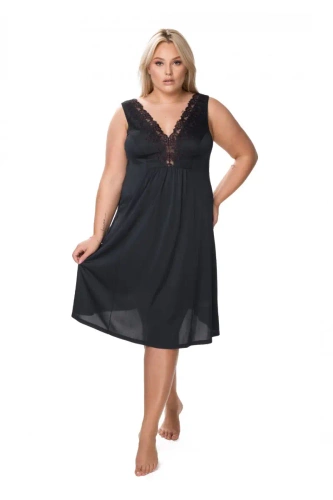 Koszula nocna damska Mewa 6350 Atena czarny