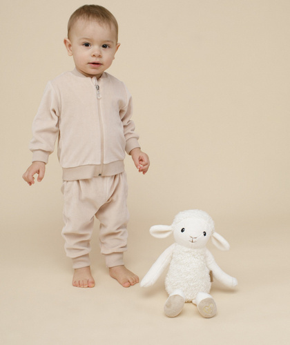 Bluza rozpinana, welurowa Lovely Day Pinokio - beżowy