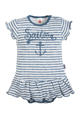 Sukienkobody długi rękaw "BLUE SEA"  Makoma paski 