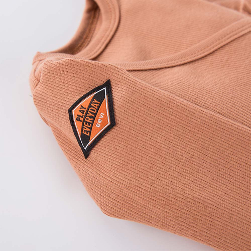 Body kopertowe prążkowane Jump Eevi - beżowy