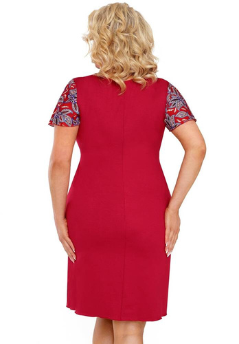 Koszula nocna Rita Plus Donna - burgund