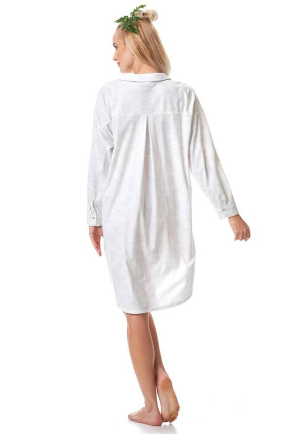 Koszula damska LND 818 Key -biały szary