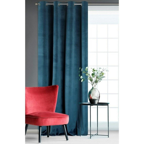 Zasłona gotowa zaciemniająca Vellis Eurofirany ciemny różowy