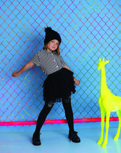 Rajstopy Dziewczęce 50Den DR2114 Doggy Knittex  - czarne 