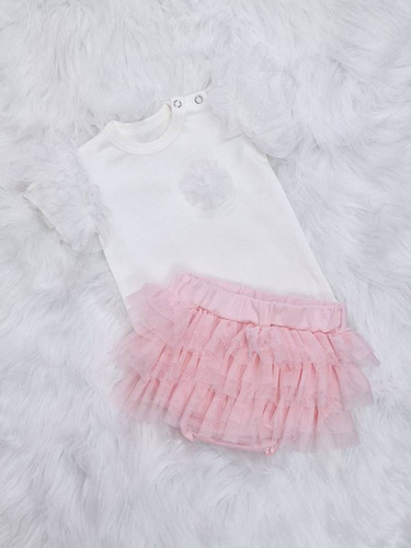 Body z krótkim rękawem Inez Bambarillo biały