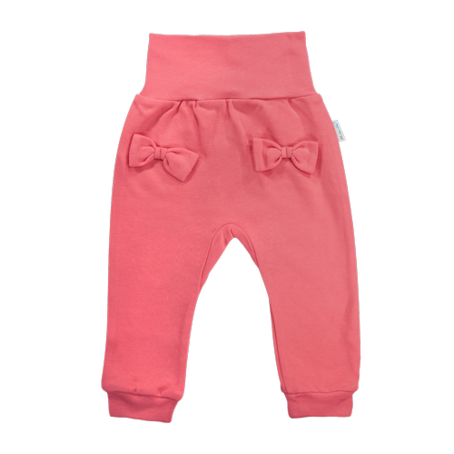 Spodnie niemowlęce SKB010 Basic Mamatti - koralowy