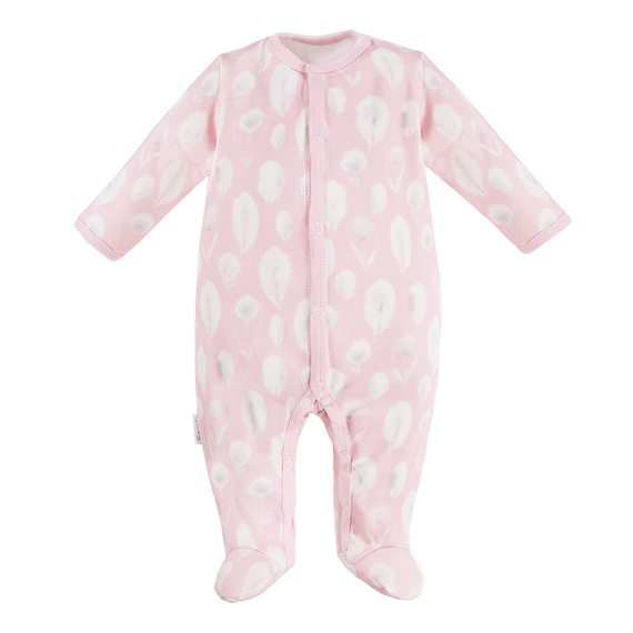 Pajac Bamboo Ewa Klucze - różowy