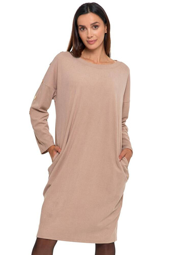 Sukienka damska MDW3600-004 Moraj - beżowy