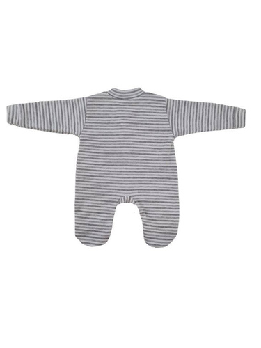 "Lines" Pajac bawełniany Terjan - szary