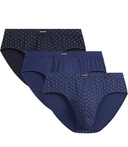 Slipy męskie 3MP-188 A'3 Atlantic- granatowy-niebieski