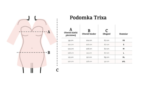 Podomka damska Trixa DKaren - biały