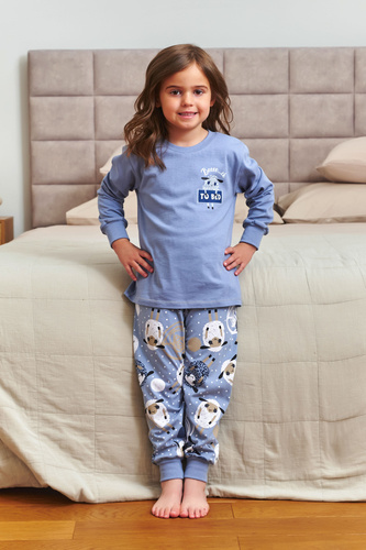 Doctor Nap 7348 – piżama dziecięca bawełniana, unisex, wzór owce