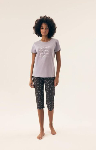 Piżama Damska 42658 Naturaleza Henderson - lawenda