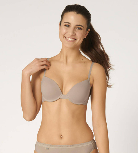 Biustonosz usztywniany z fiszbinami 24/7 100 WHP Sloggi - new beige beżowy
