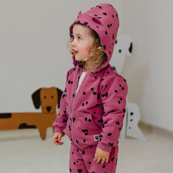 Komplet dresowy Dogs & Spots Eevi -jagodowy