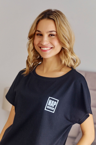 PM.7213 Piżama Damska Doctor Nap - black