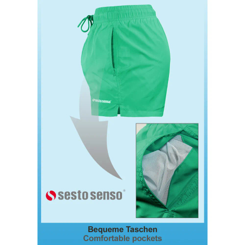 Szorty kąpielowe SZ2403 Sesto Senso zielony