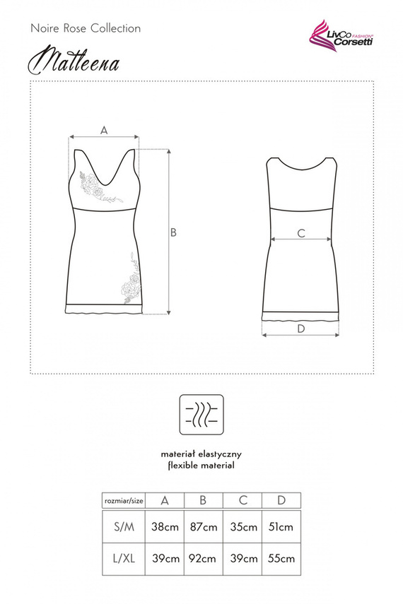 Koszulka nocna Matleena LC 90366 LivCo Corsetti Fashion