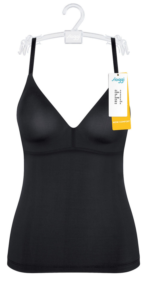 Bra-shirt Koszulka na ramiączkach Sloggi wow comfort - black