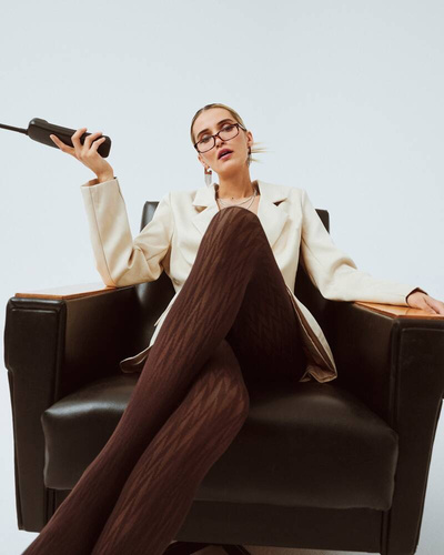 1214 Reyna Rajstopy 60 den Gabriella - coffee