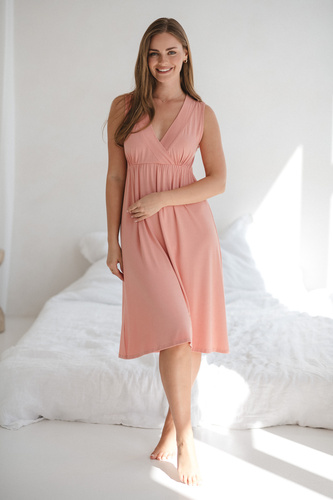 Star Light Herbal Rose Milk&Love– koszula nocna bambusowa ciążowa i do karmienia | Wygoda i elegancja