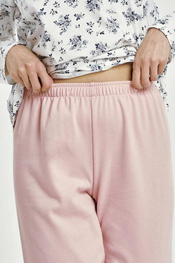 Taro 3451 Martina piżama damska biała bawełniana wygodna klasyczna