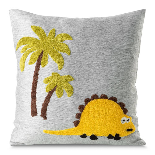 Poszewka dziecięca Dino 1 z dinozaurami Eurofirany stalowy