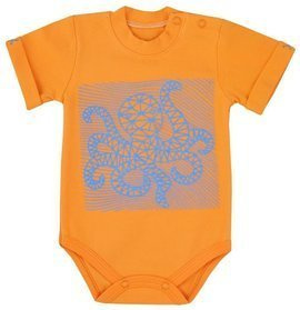 "OŚMIORNICA" Body niemowlęce krótki rękaw  Koala- żółty