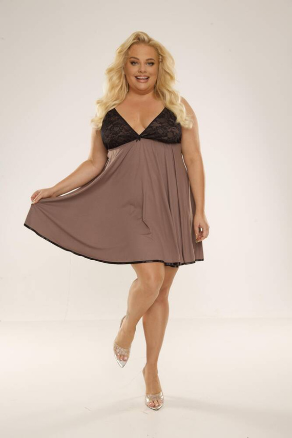 Koszula nocna 713 Cloche Forex - mocca