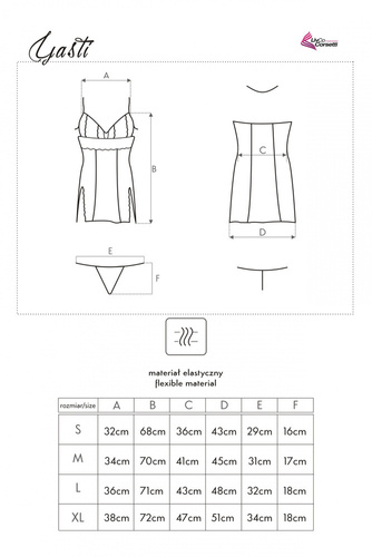 Komplet dwuczęściowy Yasti LC 13431 LivCo Corsetti Fashion