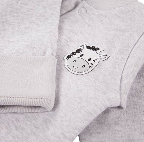 Pajac bawełniany "Baby Love" Ewa Klucze - szary