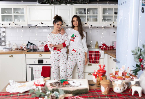 Piżama damska Samantha Sensis - ecru