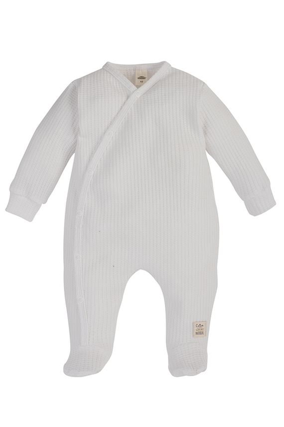 Pajacyk niemowlęcy "Natural Waffel" Makoma white