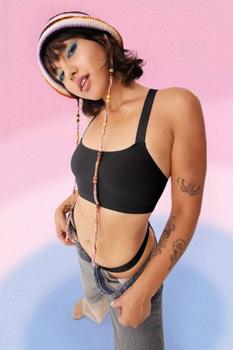 Figi Damskie Casual Tiny tanga Sloggi Go - black