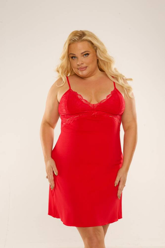 Koszula nocna 739 Velar Forex - czerwony