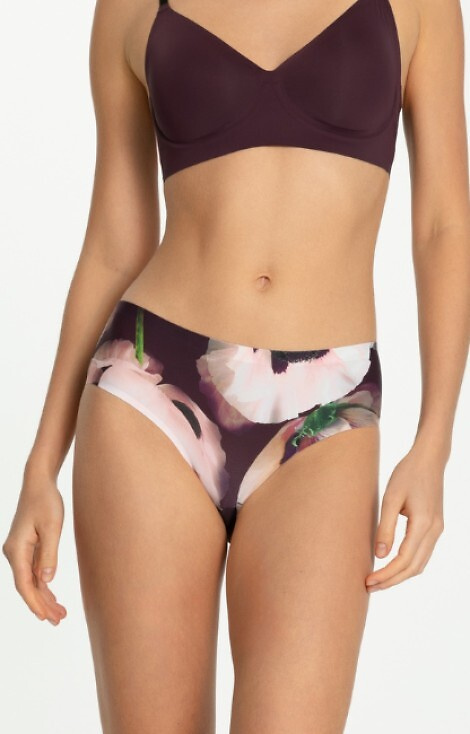 Julimex Velvet Bloom Simple Classic – klasyczne figi damskie z kwiatowym motywem