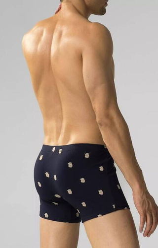 Bokserki męskie 2MHH-001 Atlantic - granatowo- szmaragdowe