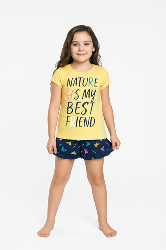 Piżama dziecięca Kasjana Italian Fashion - czerwony/druk czerwony 