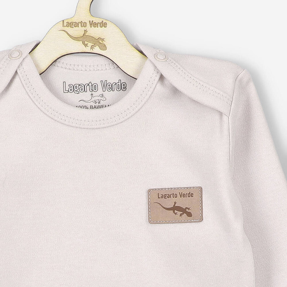 Gładkie Body Lagarto Verde - ecru