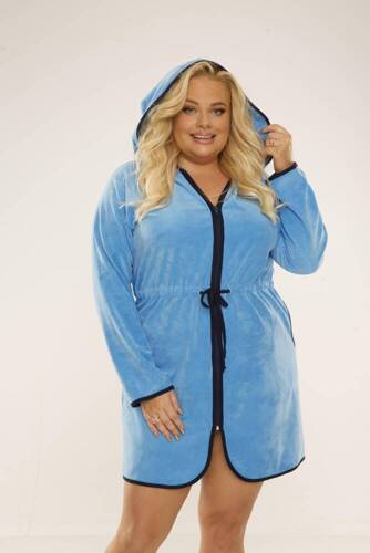 313 Desiree Szlafrok damski De Lafense - jasny niebieski