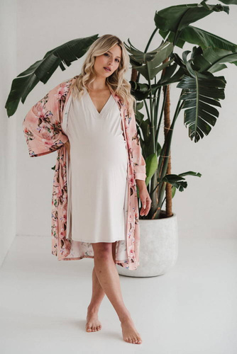 Szlafrok bambusowy Rajskie ptaki Milk&Love 