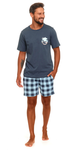 PMB.4416 Piżama Męska Doctor Nap - deep blue