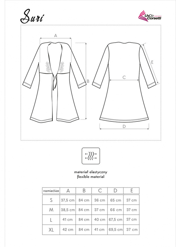Szlafrok damski Suri LC 90021 LivCo Corsetti