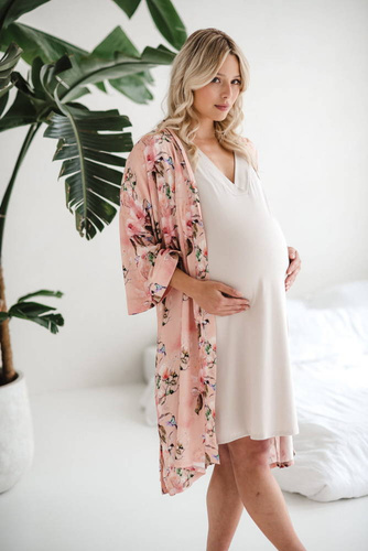 Szlafrok bambusowy Rajskie ptaki Milk&Love 