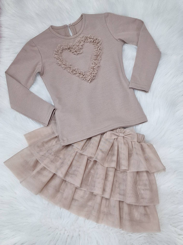 Spódniczka tiulowa Mia Bambarillo beżowy 