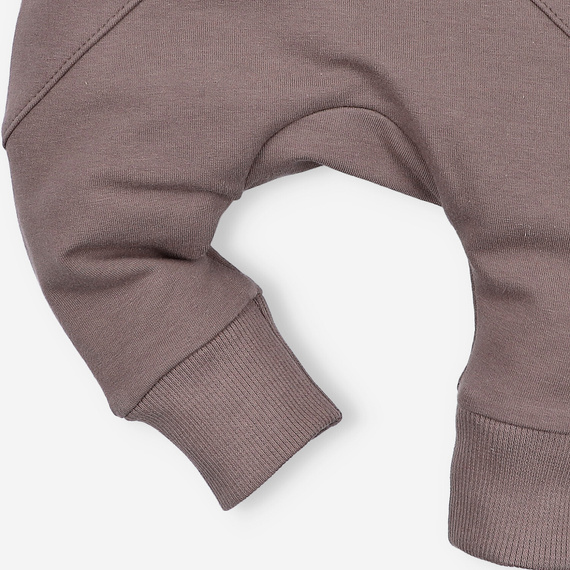 Spodnie dresowe z bawełny organicznej Psiaki Nini brązowy