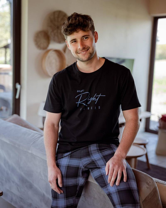 Sensis Piżama męska Victor - czarny