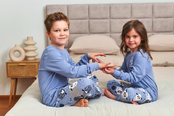 Doctor Nap 7348 – piżama dziecięca bawełniana, unisex, wzór owce
