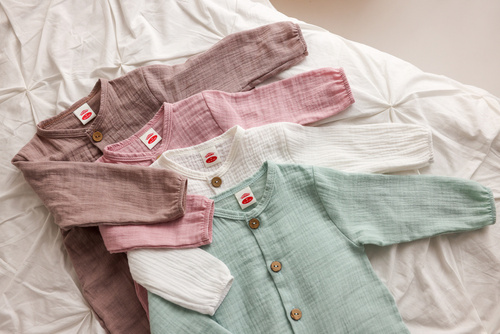 Pajac muślinowy "Just Muslin" Makoma ecru