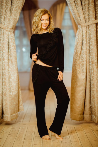 Komplet Piżama Damska Pangkor Kalimo - czarny